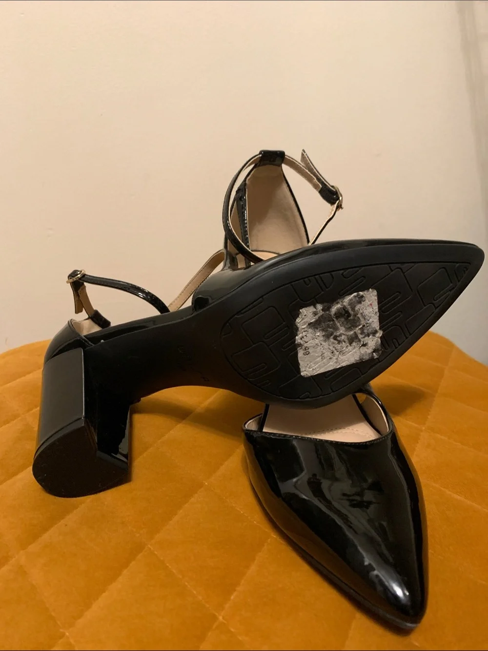 Patent leather heels